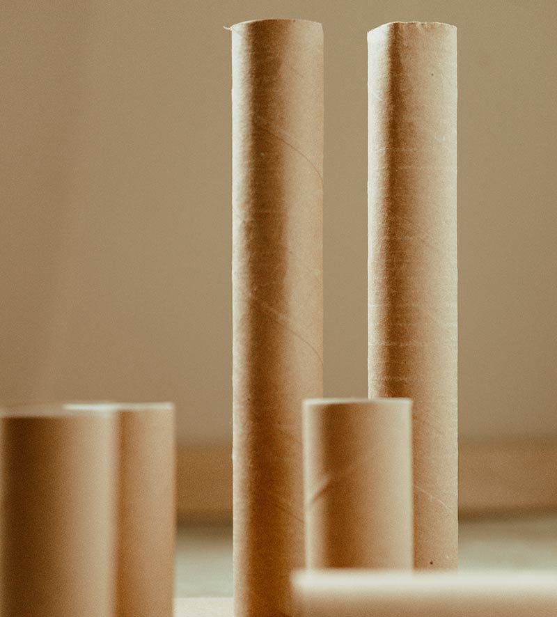 Brown Toilet Paper Tubes