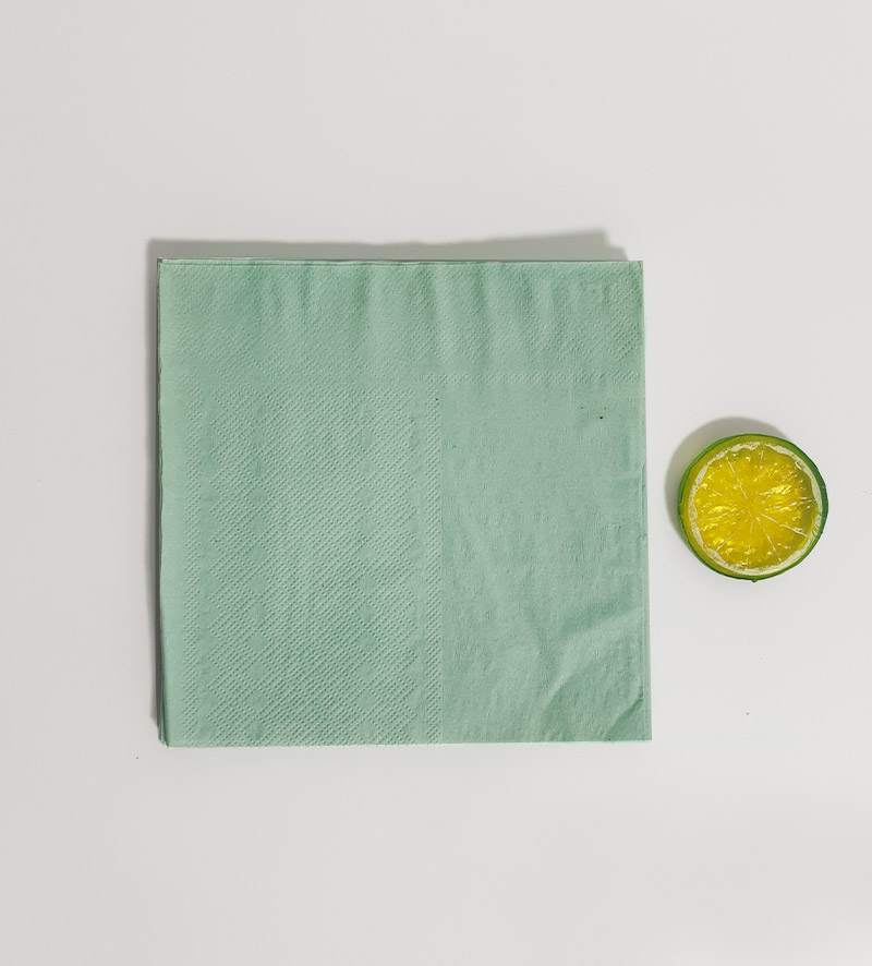 Disposable Sage Green Paper Napkins In Bulk