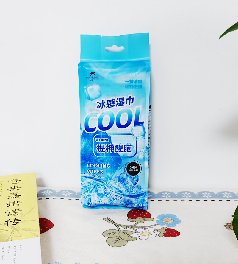Custom Disposable Plant-based Menthol Cooling Wet Wipes