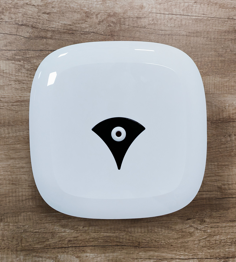 front view of jumbo roll toilet paper dispenser